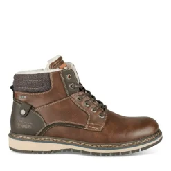 Bottines Fourré MARRON Homme A Enfiler