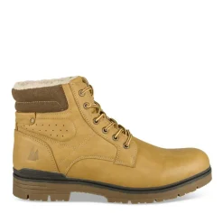 Bottines Fourré MARRON Homme Motif Uni A Enfiler