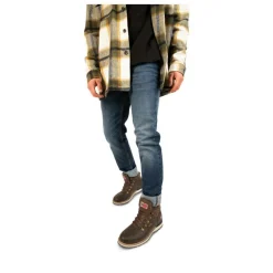 Bottines Fourré MARRON Homme Motif Uni Lacets