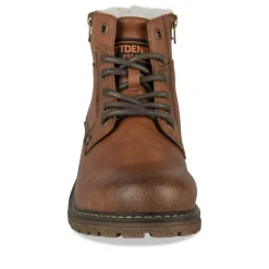 Bottines Fourré MARRON Homme Lacets