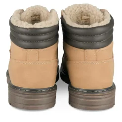 Bottines Fourré MARRON Homme Motif Uni Lacets
