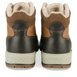 Bottines Fourré MARRON Homme Motif Uni Lacets
