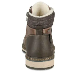 Bottines Fourré MARRON Homme A Enfiler