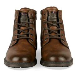 Bottines Fourré MARRON Homme Motif Uni Lacets