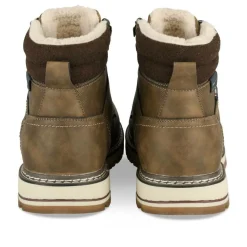 Bottines Fourré MARRON Homme Motif Uni Lacets