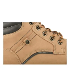 Bottines Fourré MARRON Homme Motif Uni Lacets