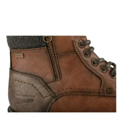 Bottines Fourré MARRON Homme Lacets