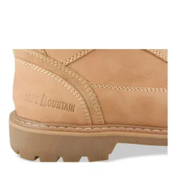 Bottines Fourré MARRON Homme CUIR Motif Uni Lacets