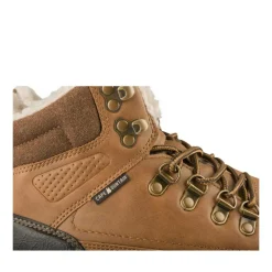 Bottines Fourré MARRON Homme Motif Uni Lacets
