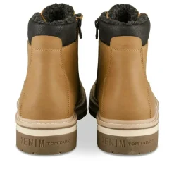 Bottines Fourré MARRON Homme Motif Uni Lacets