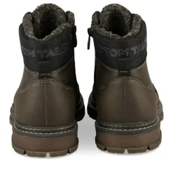 Bottines Fourré MARRON Homme Motif Uni Lacets