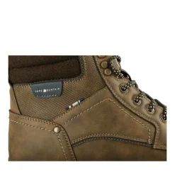 Bottines Fourré MARRON Homme Motif Uni Lacets
