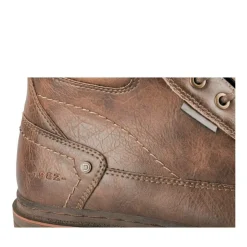 Bottines Fourré MARRON Homme Motif Uni Lacets