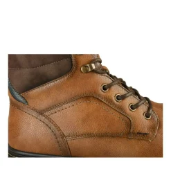Bottines Fourré MARRON Homme Motif Uni Lacets