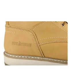 Bottines Fourré MARRON Homme CUIR Motif Uni Lacets