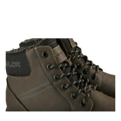 Bottines Fourré MARRON Homme Motif Uni Lacets
