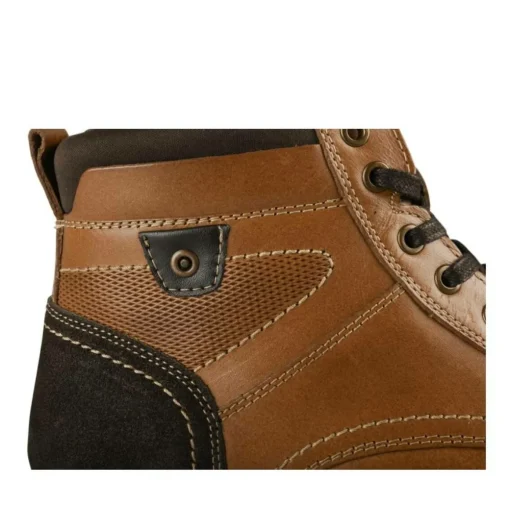 Bottines Fourré MARRON Homme CUIR Motif Uni Lacets