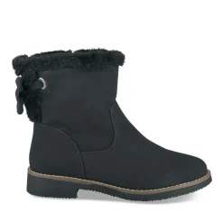 Bottines Fourré NOIR Femme Motif Uni Fermeture éclair