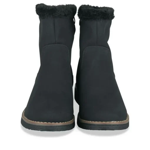 Bottines Fourré NOIR Femme Motif Uni Fermeture éclair