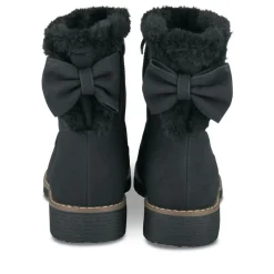 Bottines Fourré NOIR Femme Motif Uni Fermeture éclair
