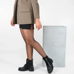 Bottines Fourré NOIR Femme Motif Uni Fermeture éclair