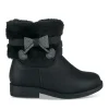 Bottines Fourré NOIR Fille Motif Etoiles Fermeture éclair