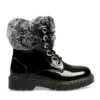 Bottines Fourré NOIR Fille Lacets