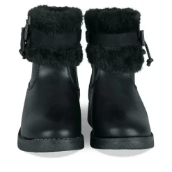 Bottines Fourré NOIR Fille Motif Paillettes Fermeture éclair