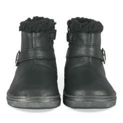 Bottines Fourré NOIR Fille Motif Coeurs Fermeture éclair
