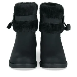 Bottines Fourré NOIR Fille Motif Etoiles Fermeture éclair
