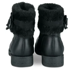 Bottines Fourré NOIR Fille Motif Paillettes Fermeture éclair