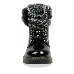Bottines Fourré NOIR Fille Lacets