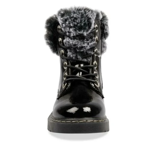 Bottines Fourré NOIR Fille Lacets