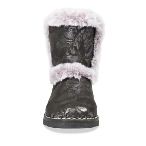 Bottines Fourré NOIR Fille Scratch