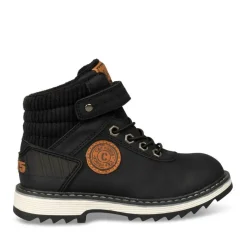 Bottines Fourré NOIR Garçon Motif Uni Scratch