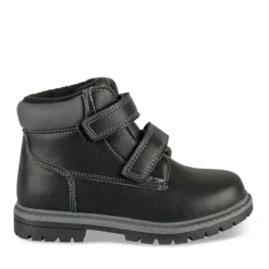 Bottines Fourré NOIR Garçon Motif Uni Scratch
