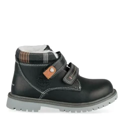 Bottines Fourré NOIR Garçon Motif Uni Scratch