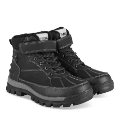 Bottines Fourré NOIR Garçon Motif Uni Scratch