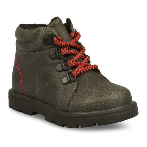 Bottines Fourré NOIR Garçon Lacets