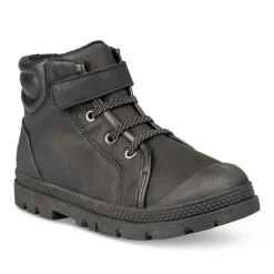 Bottines Fourré NOIR Garçon Motif Uni Scratch
