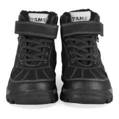 Bottines Fourré NOIR Garçon Motif Uni Scratch