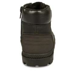 Bottines Fourré NOIR Garçon Lacets