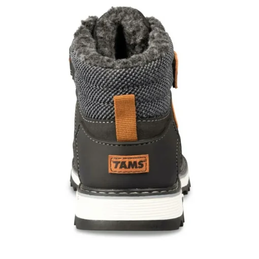 Bottines Fourré NOIR Garçon Motif Uni Scratch