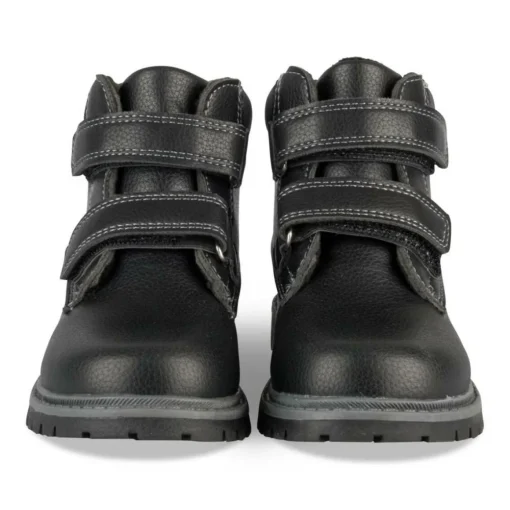 Bottines Fourré NOIR Garçon Motif Uni Scratch