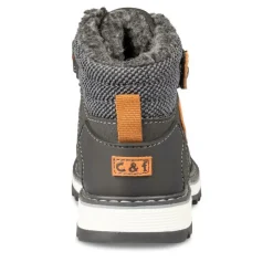 Bottines Fourré NOIR Garçon Motif Uni Scratch