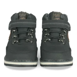 Bottines Fourré NOIR Garçon Motif Fausse Fourrure Scratch