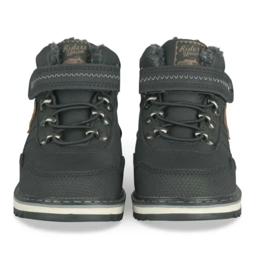 Bottines Fourré NOIR Garçon Motif Fausse Fourrure Scratch