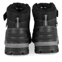 Bottines Fourré NOIR Garçon Motif Uni Scratch