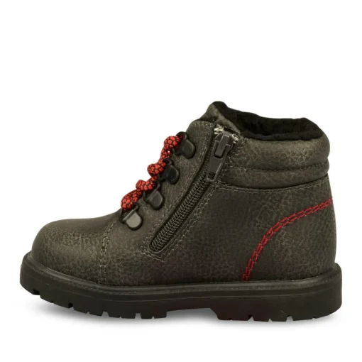 Bottines Fourré NOIR Garçon Lacets