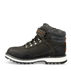 Bottines Fourré NOIR Garçon Motif Uni Scratch